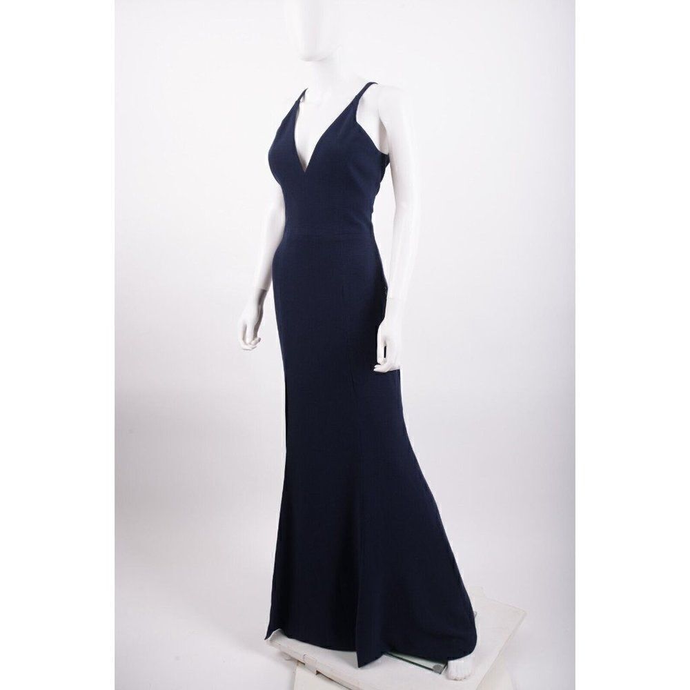 Dress The Population Womans Iris Evening Gown Dress Sz M Midnight Navy Blue NWT - Picture 4 of 7